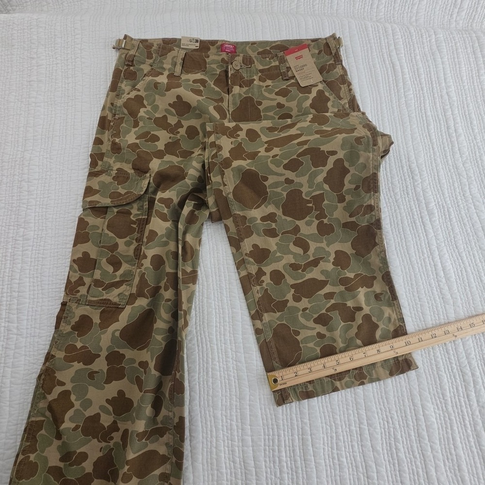 Levi's‎ XX Cargo Baggy Camo Pants Men's 36x32 100% Cotton NEW Utility NWT 6 Pkts - Picture 16 of 16
